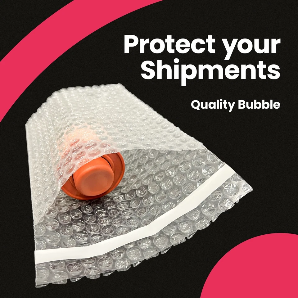 650pcs 4x7.5 Bubble Out Pouches Bags Wrap Cushioning Self Seal Clear 4" x 7.5" - Image 4 of 4