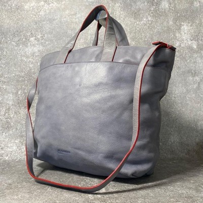 JIL SANDER Navy 2-Way Tote Bag Used Authentic
