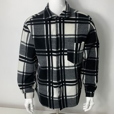 Vintage Netball Wear Men's Black Plaid Jacket