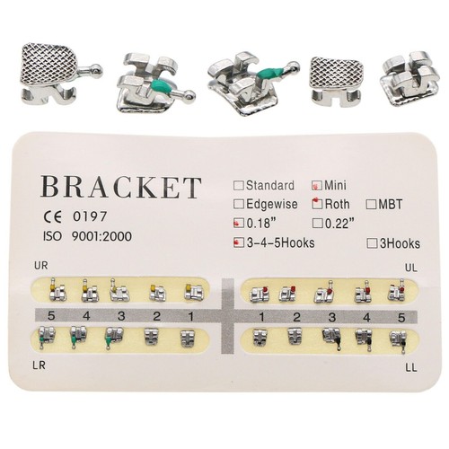 Paquete de 10 ganchos de metal de ortodoncia dental mini estándar Roth MBT 018 022 345 - Imagen 9 de 23