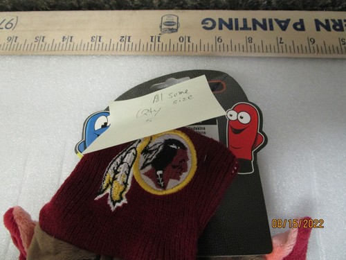 New! NFL Washington Redskins Mascot Mittens Youth L/XL - Picture 2 of 7