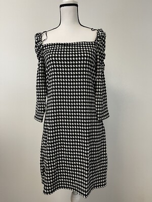 river island white and black dress A-Line Tulle Satin Black/White Long Prom Dress. Black Long Formal Dress US 2 / Black/White