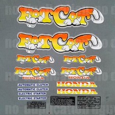 1987 87 dirtbike TR200 Fat Cat graphic 15pc D...