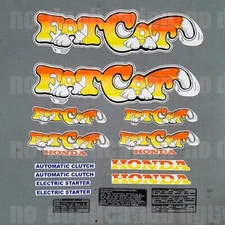 1987 87' dirtbike TR200 Fat Cat graphic 15pc Decal sticker retro graphics calcos