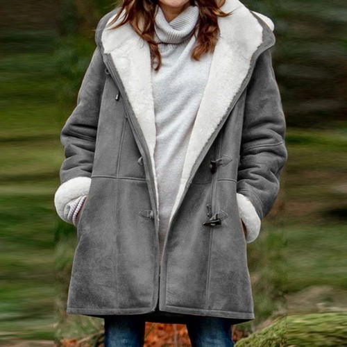 Women's Fleece Lined Hooded Jacket Coats Outwear Casual Winter Parka Overcoat - 第 2/16 張圖片