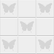 BUTTERFLY Wall Stickers, Tile Stickers, Vinyl Decals, Vinyl Transfers *2 sizes*