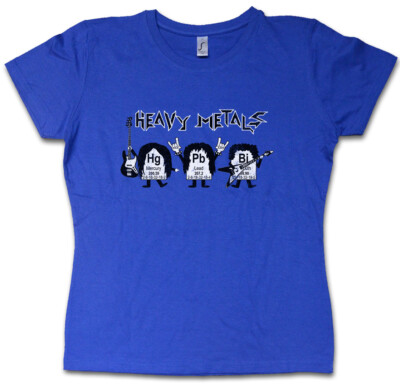 HEAVY METALS T-SHIRT - Schwermetalle Elemente Periodensystem Fun Rock Gitarre