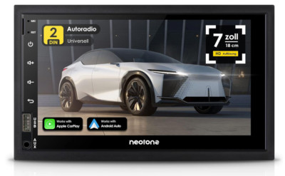   NEOTONE NDX-360A Autoradio 2DIN Android GPS Navi Auto Radio BT 7'' Carplay NEU