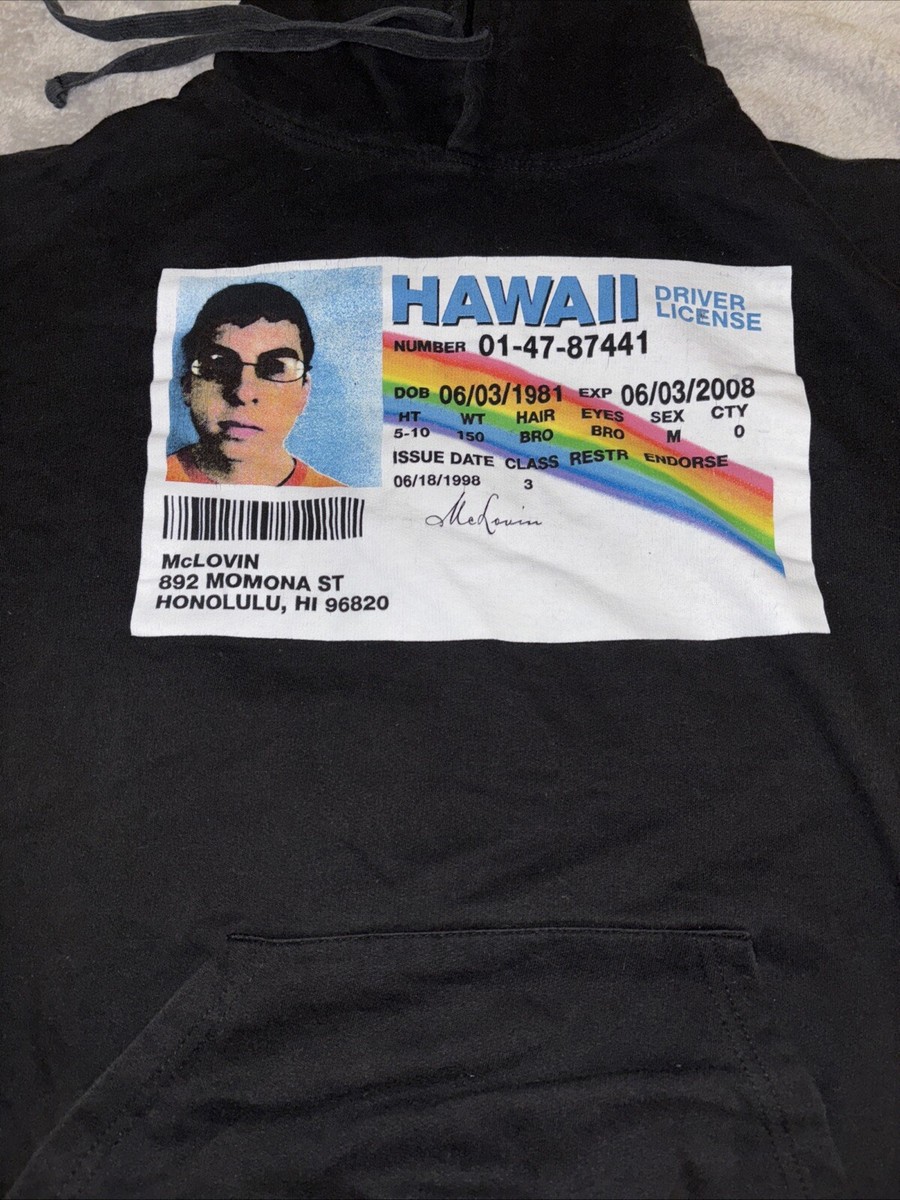 Superbad Buzo De Mclovin Superbad McLovin Drivers License Womens