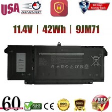 9JM71 Battery for Dell Latitude 5320 7320 7420 7520 7FMXV 4M1JN 1PP63 HDGJ8 42Wh