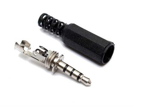 2 3,5 mm TRRS 4 polos conector de audio estéreo macho reparación de auriculares eBay