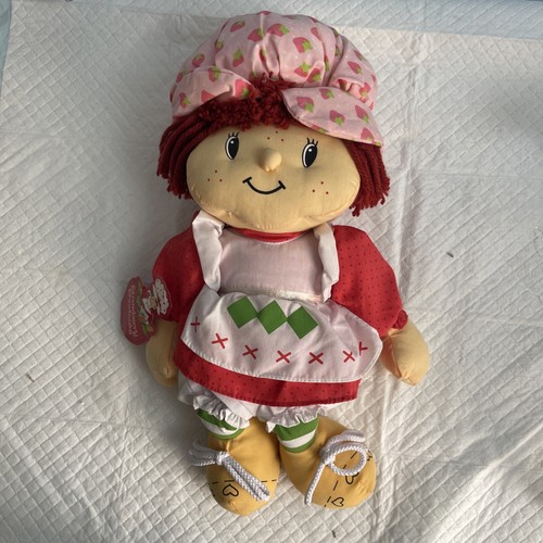 2002 Strawberry Shortcake Soft Body Plush Doll Cuddle Toy 18” long New - Picture 4 of 9
