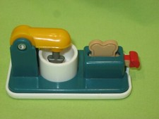 Fisher Price LOVING FAMILY Dollhouse Miniature COOKING FUN Toaster  Stand Mixer