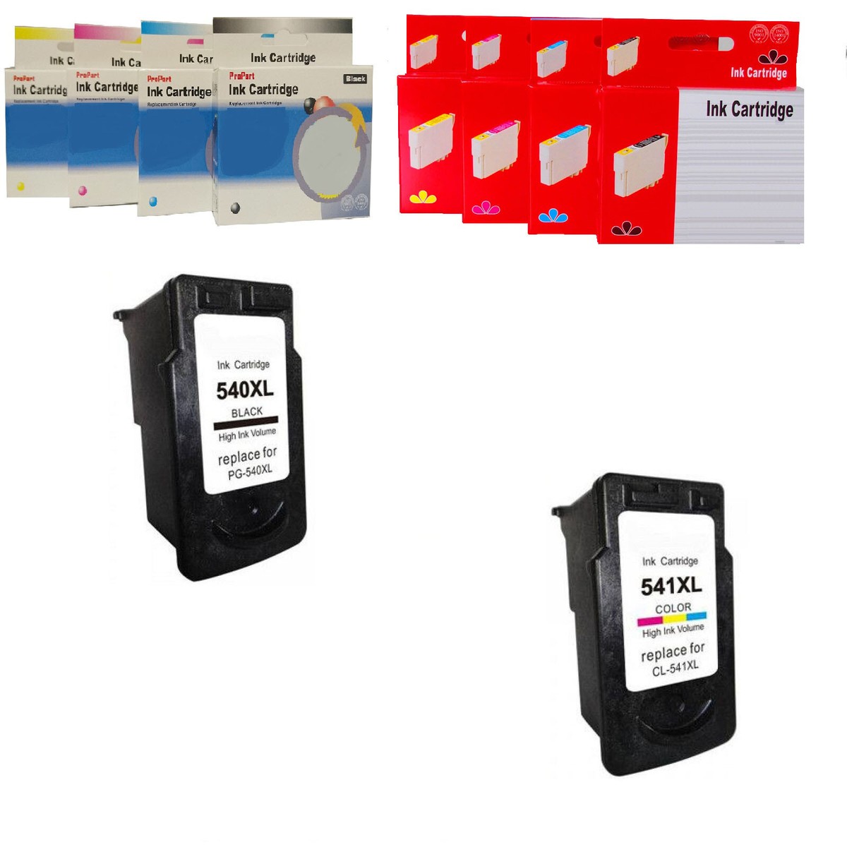 PG540 CL541 Ricarica Cartuccia D'inchiostro PG-540 CL-541 Compatibile Per Canon Pixma MG2100 MG2140 MG2150 MG2155 MG2200 MG2250 MX525 - Foto 5