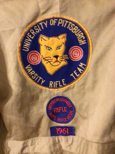 Vtg 1961 University of Pittsburgh National Rifle Team Association Expert Jacket - Picture 3 of 12