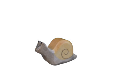 Schnecke Holzfigur HolzWald klein Spielfiguren aus Holz handbemalt geschnitzt