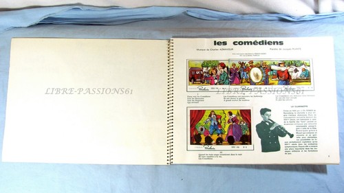 DISCO CHANSONS DE FRANCE, ALBUM D'IMAGES DE COLLECTIONS CHOCOLAT POULAIN, 1965 - Imagen 4 de 8