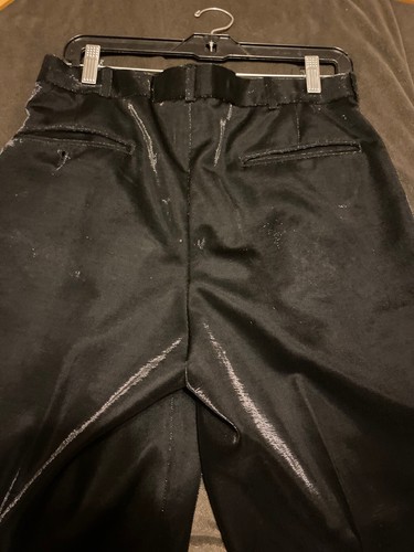 Pronti Collection by Phita Mens M Black Shimmery Suit Jacket and Pants Size 32 - Picture 14 of 24
