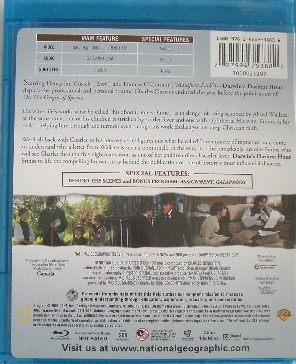 (未使用･未開封品)Darwin&#39;s Darkest Hour [Blu-ray] Darwin's Darkest Hour [Blu-ray] 727994753889| eBay