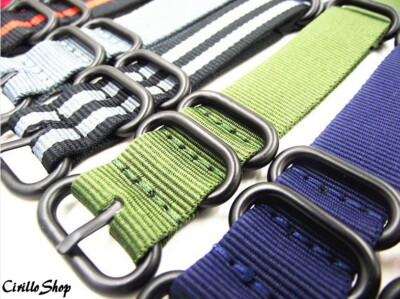 Cinturino Per Orologio Da Uomo E Donna Cinturino In Nylon Premium Con Fibbia In Acciaio Inossidabile Nero Oro Rosa Argento -18 Mm, 20 Mm, 22 Mm, 24 Mm - Foto 5