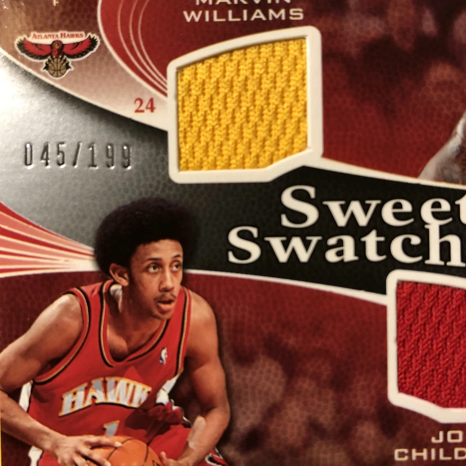 2006/2007 upper deck Marvin Williams/Josh childress duel swatches SSD-WC 045/199 - Image 3 of 3