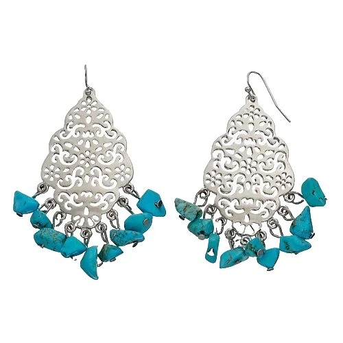 Pendientes de Moda de níquel turquesa turquesa