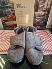 Home Top Męskie sznurowane aksamitne regulowane haczyki i pętla Zamknięte tylne kapcie UK 11