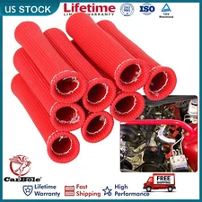 8X 2500° Spark Plug Wire Boots Protector Sleeve Heat Shield Cover For LS1/LS2 US
