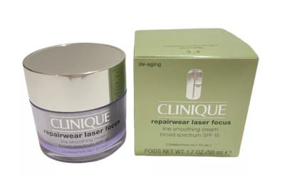 Clinique Repairwear Laser Focus Line Smoothing Cream SPF15 1.7oz NIB