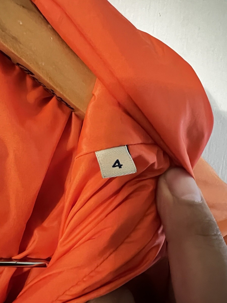 Moncler Off White Gangui Logo Reflector Nylon Zip Up Orange Moncler Off White Gangui Logo Reflector Nylon Zip Up Orange