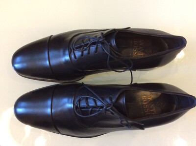 Monte Rosso Mens Lazio Black Leather Cap Toe Oxfords Size  display picture 1