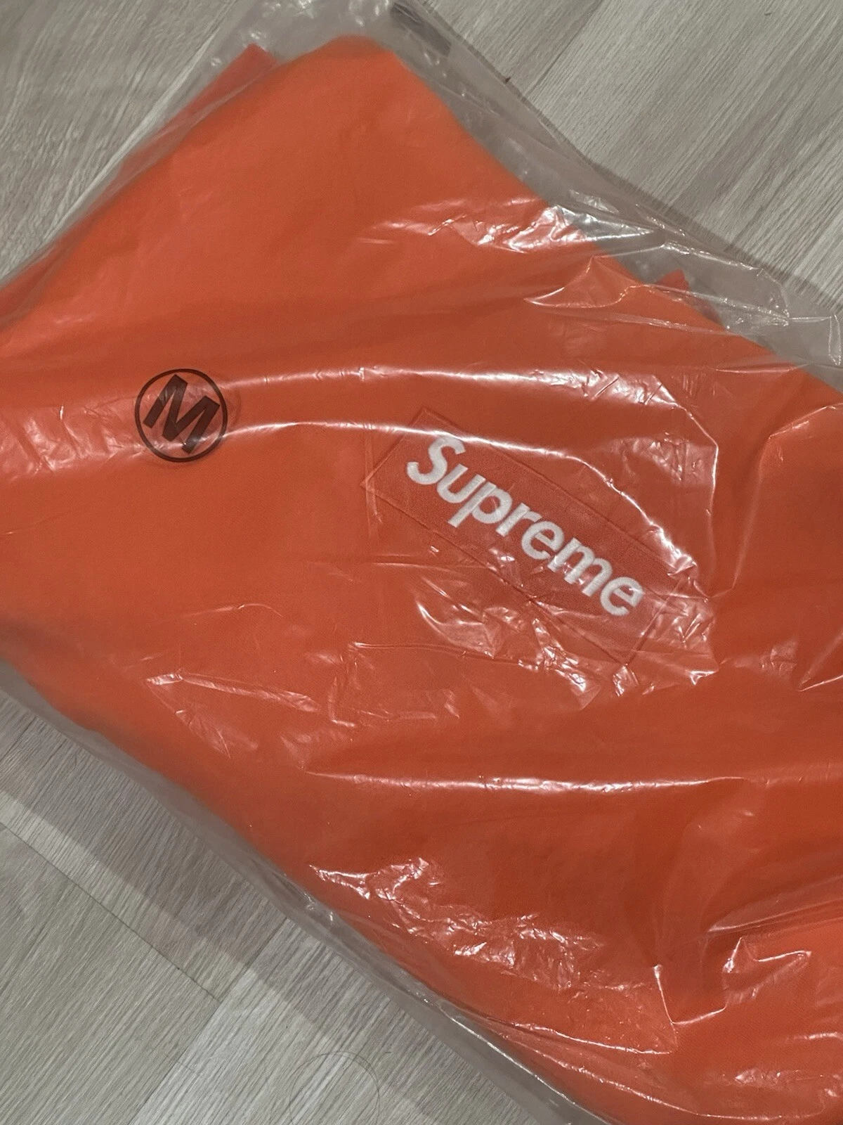 Sweat à capuche Supreme Box Logo FW24 orange foncé moyen