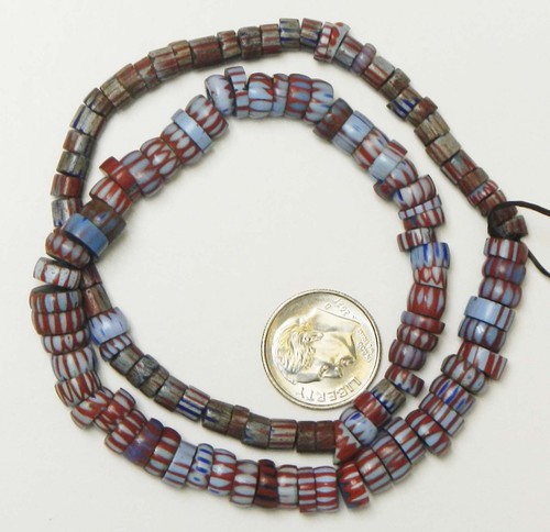 Old Awale Chevron Trade Bead Strand