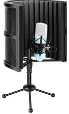 Neewer Tabletop Compact Microphone Isolation Shield with Tripod Stand, Mic Sound