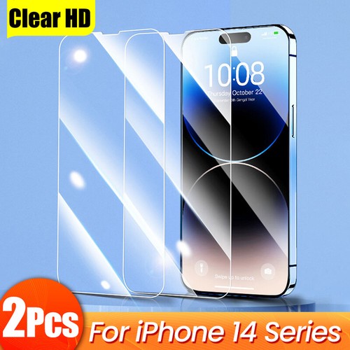 HD Clear Tempered Glass Screen Film For iPhone 15 14 13 Pro Max 12 11 XS 16 7 8 - Picture 14 of 20