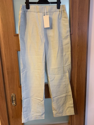 COS LYOCELL-LINEN ELASTICATED PANTS 