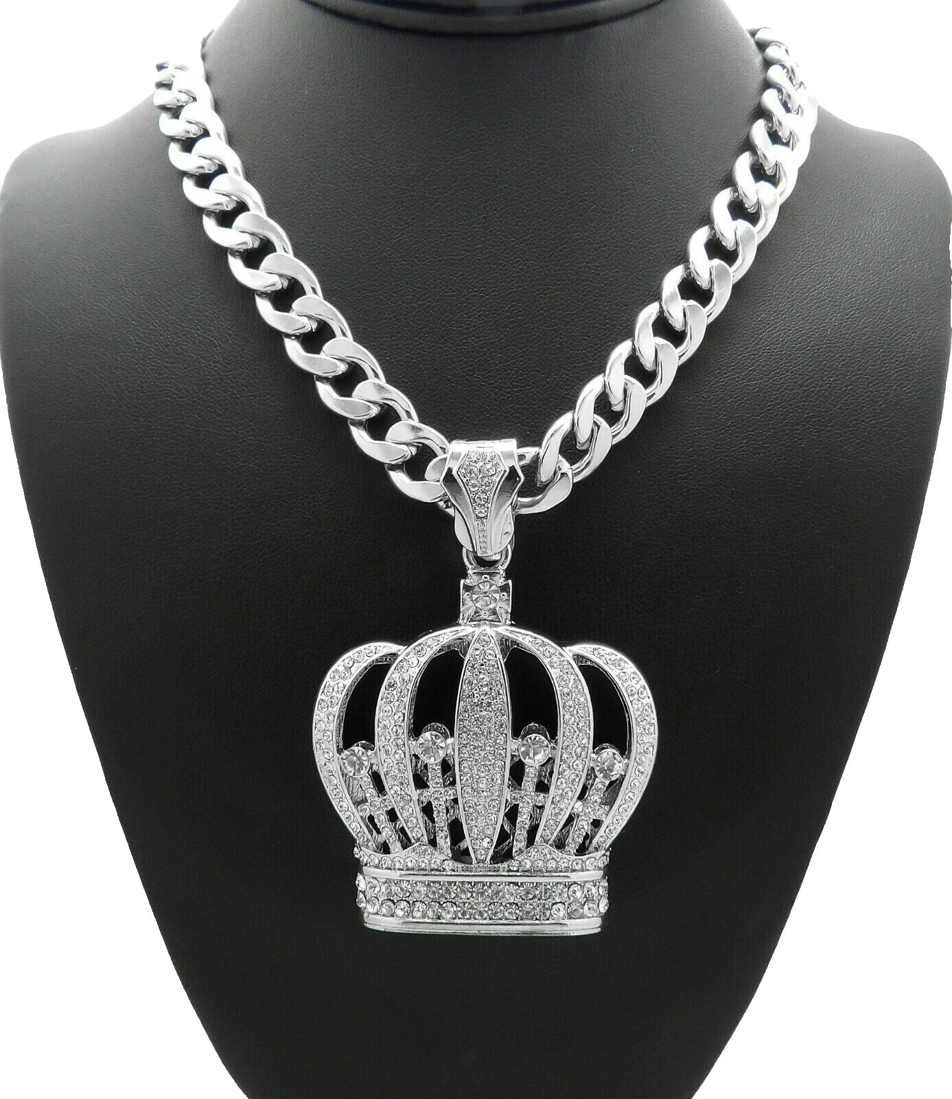 Cubic Zirconia rodio plateado piedra Joyería para Hombre