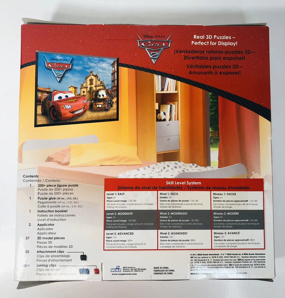Rompecabezas 3D Breakthrough Disney Cars 2011 NUEVO Foto 2 de 3