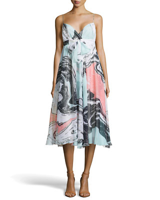 Diane Von Furstenberg DVF Jolie Spring Marble Silk Dress | eBay