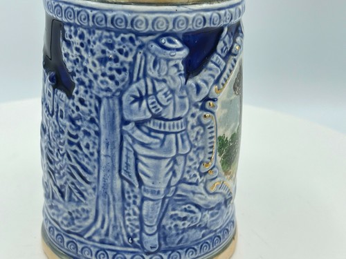 "Taza de cerámica ELBRO pintada a mano RCMP de la Real Policía Montada Canadiense RCMP Japón 4,5" - Imagen 3 de 6