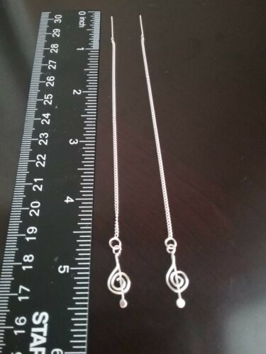 Ericks Sterling Silber Musik Note Schieber Ohrringe Taxco.925 - Bild 3 von 5