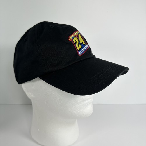 Jeff Gordon 24 Energy Baseball Cap Black Hook Loop Adjustable NASCAR Hat - Picture 8 of 11