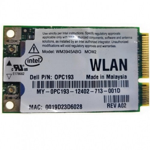 Modul Wifi Für Notebook Dell Inspiron 6400 Intel 0PC193 Adapter Ersatzteile