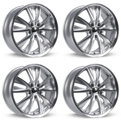 4 Wheel Rims NEW 17in Silver Machined Fits Acura Buick Cadillac Chevrolet Chr - Picture 1 of 2