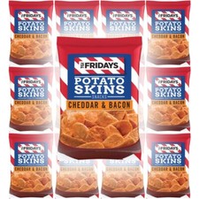 Snacks TGI Fridays Potato Skins, Cheddar y tocino, 1 oz. Bolsas (Pack de 12)