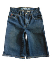 Ecko Boys Size 14 28-29"W Denim Blue Jean Carpenter Shorts Baggy Vintage Y2K
