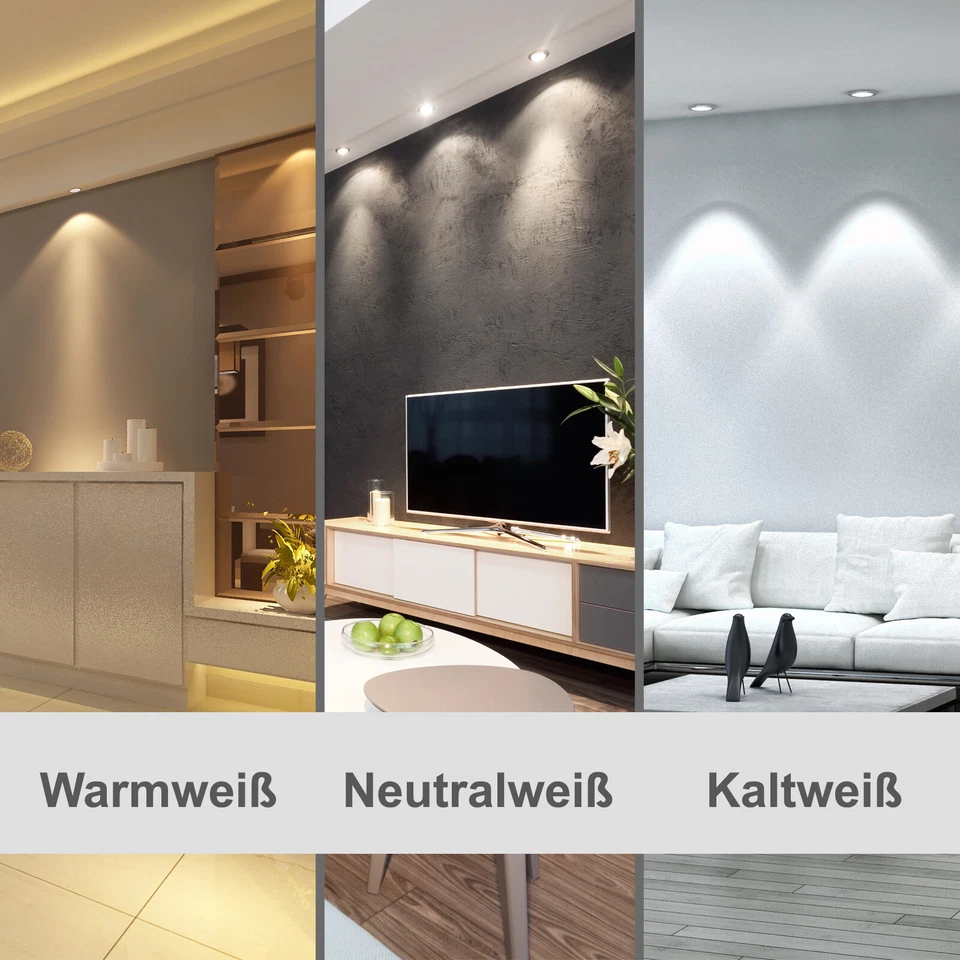 GU5.3 LED 4W 6W Reflektor Leuchtmittel MR16 12V Lampe Birne Halogen Ersatz Set - Bild 3 von 4