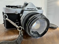 Olympus OM-1 Camera Zuiko f/1.4 Bundle-Case New Battery Canon Speedlight Meter