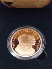 Rare 2023 Prince And Princess Of Wales 22ct Gold Double Sovereign