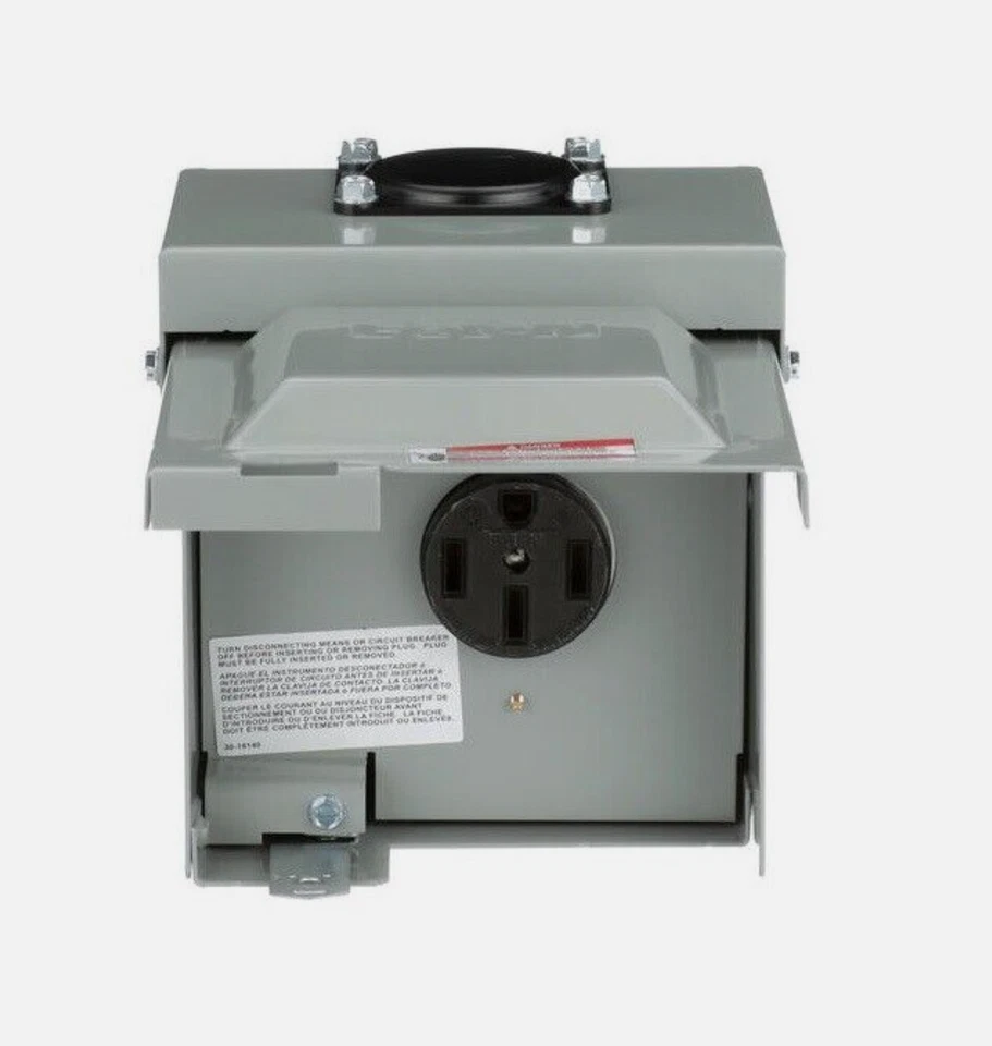 Casa rodante Eaton CHU1S 50 amperios RV toma de corriente panel montaje de servicio interior/exterior Foto 2 de 3